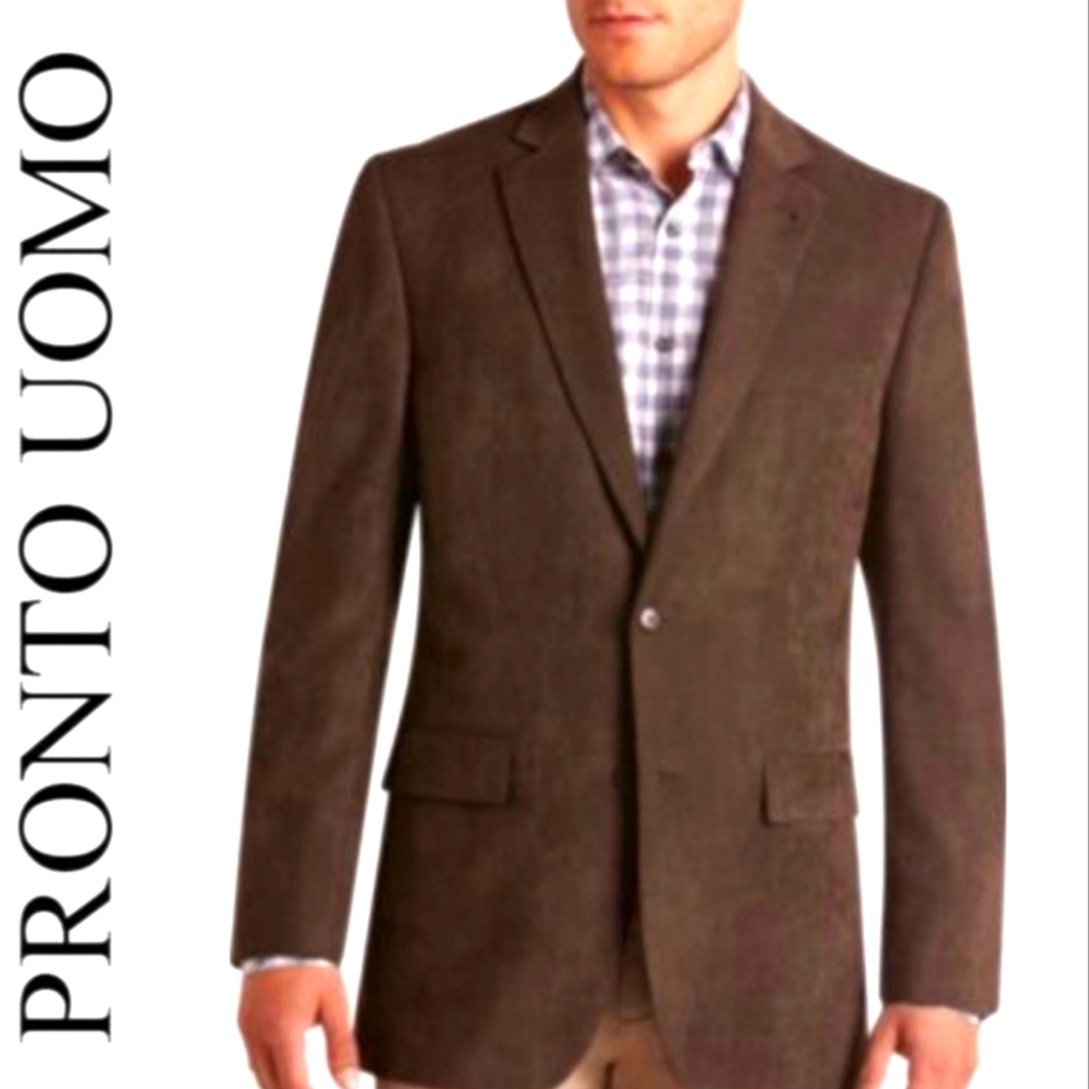 Pronto Uomo Brown Corduroy Blazer